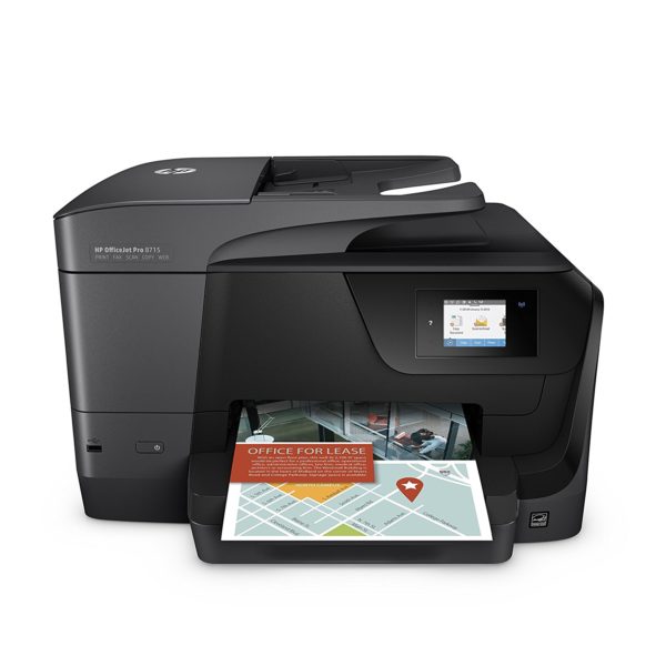 HP OfficeJet Pro 8715 All-in-One Color Inkjet Printer, A4, Print, Copy, Scan, Fax & Wireless