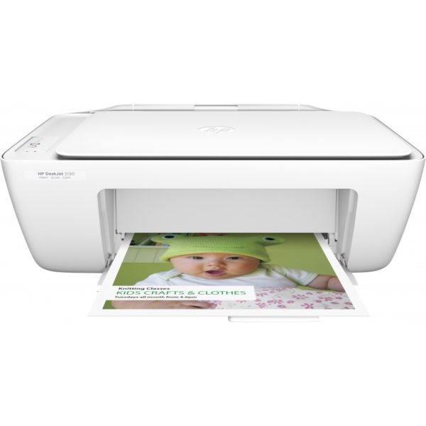 HP Deskjet 2130 All-in-One Color Inkjet Printer, A4, Print, Copy, Scan