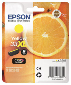 Original Epson 33XL Yellow Ink Cartridge (T3364 Oranges)