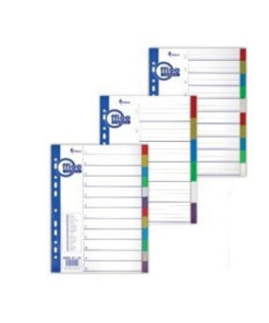 Plastic Colored Dividers “Premier” A4 150mic