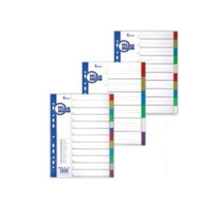 Plastic Colored Dividers “Premier” A4 150mic