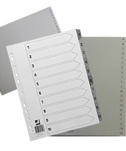 Plastic Indexes Grey "Premier"
