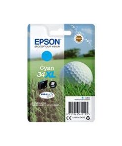 Original Cyan Epson 34XL Ink Cartridge (C13T34724010) - Ecomelani