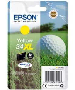 Original Yellow Epson 34XL Ink Cartridge (C13T34744010) - Ecomelani