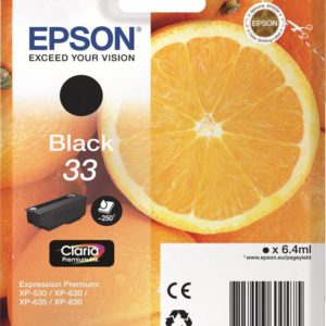 Original Epson 33 Black Ink Cartridge (C13T33314010) - Ecomelani