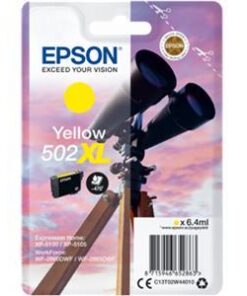 Original Yellow Epson 502XL Ink Cartridge (C13T02W44010) - Ecomelani