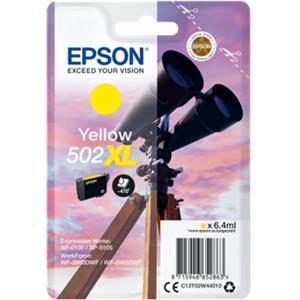 Original Yellow Epson 502XL Ink Cartridge (C13T02W44010) - Ecomelani