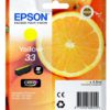 Original Epson 33 Yellow Ink Cartridge (C13T33444010) - Ecomelani