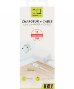 TNB 1A Micro USB Mains Charger - Ecomelani