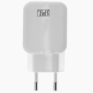 TNB 2.4A Mains 2 USB Charger 12W White - Ecomelani
