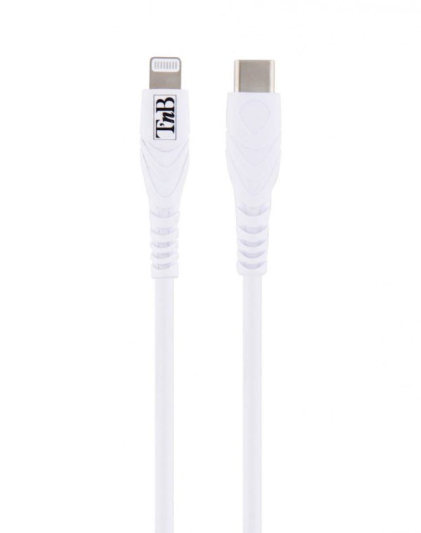 TNB 2M USB-C/Lighting Cable White - Ecomelani