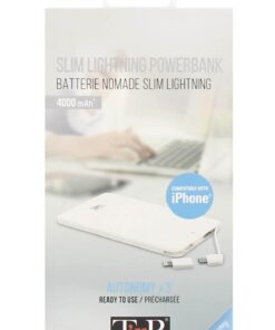 TNB Slim Powerbank 4000 MAH Autonomy X3 Compatible With IPhone - Ecomelani