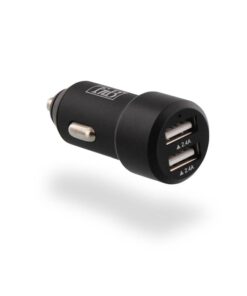 TNB 4.8A 2-Port USB Car Charger Black - Ecomelani
