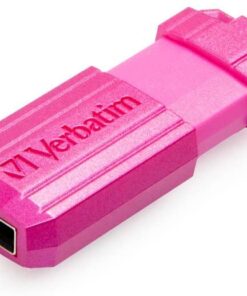 16GB Pinstripe USB Flash Drive Hot Pink - Ecomelani
