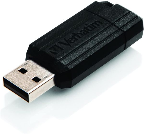 16GB Pinstripe USB Flash Drive Black - Ecomelani