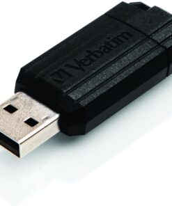 4GB Pinstripe USB Flash Drive Black - Ecomelani