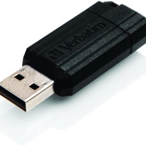 4GB Pinstripe USB Flash Drive Black - Ecomelani