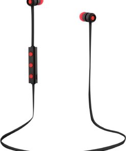 TNB Flat Red Bluetooth Earphones - Ecomelani