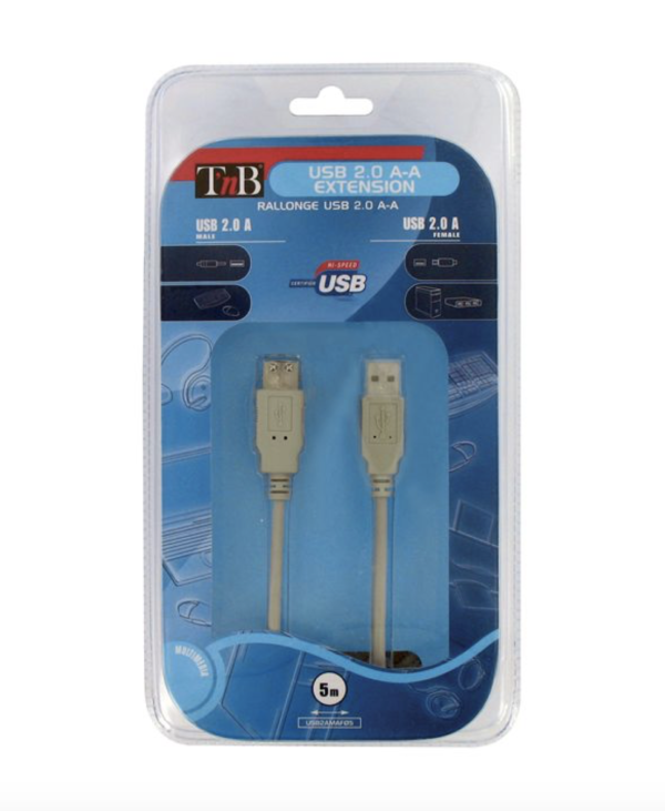 TNB USB-A 2.0 M/F Cable 5M - Ecomelani