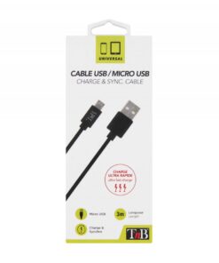 TNB Micro USB Cable 3M Black - Ecomelani