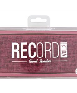 TNB Record Vol.2 BT Speaker Red 8W Stereo - Micro Vol/Tracks Control - Ecomelani