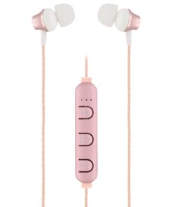 TNB Pink Steel Bluetooth Earphones - Ecomelani