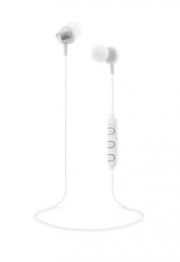 TNB Silver Steel Bluetooth Earphones - Ecomelani