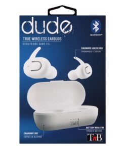 TNB White Dude Bluetooth Earphones - Ecomelani
