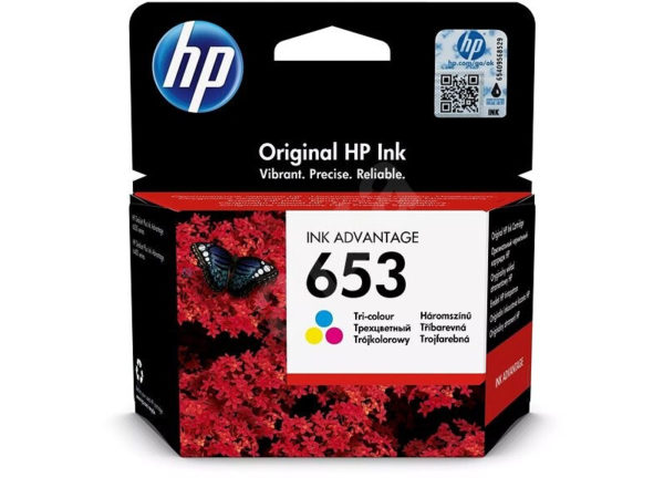  Original HP 653 Tri-Color ink cartridge 3YM74AE