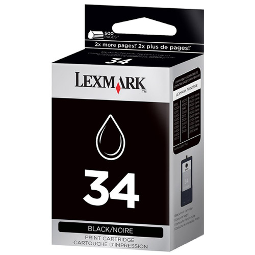 Original 34 Black Ink Cartridge Lexmark 18C0034E - Ecomelani