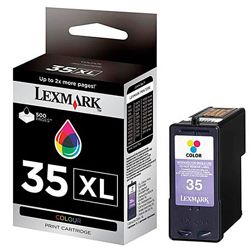 Original 35XL Tricolor Ink Cartridge Lexmark 18C0035E - Ecomelani