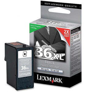 Original 36XL Black Ink Cartridge Lexmark 18C2170E - Ecomelani