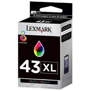 Original 43XL Tricolor Ink Cartridge Lexmark 18Y0143E - Ecomelani