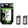 Original Black Ink Cartridge HP 339 (C9504AE) Twin - Ecomelani