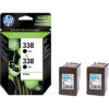 Original Black Ink Cartridge HP 338 (CB331EE) Twin - Ecomelani