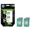 Original Tricolour Ink Cartridge HP 343 (CB332EE) Twin - Ecomelani