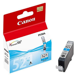 Original Cyan Ink Cartridge Canon CLI-521C (2934B001AA) - Ecomelani