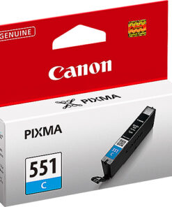 Original Cyan Ink Cartridge Canon CLI-551 (CLI-551C) - Ecomelani