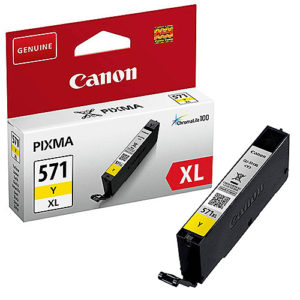 Original Yellow Ink Cartridge Canon CLI-571XL (0334C001) - Ecomelani