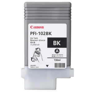 Original Black Ink Cartridge Canon PFI-102BK (0895B001AA) - Ecomelani