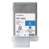 Original Cyan Ink Cartridge Canon PFI-102C (0896B001AA) - Ecomelani