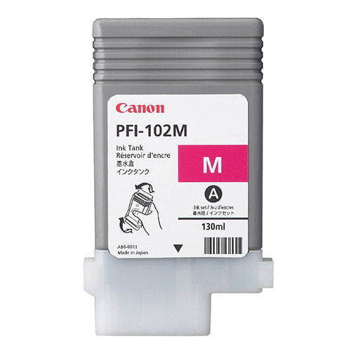 Original Magenta Ink Cartridge Canon PFI-102M (0897B001AA) - Ecomelani