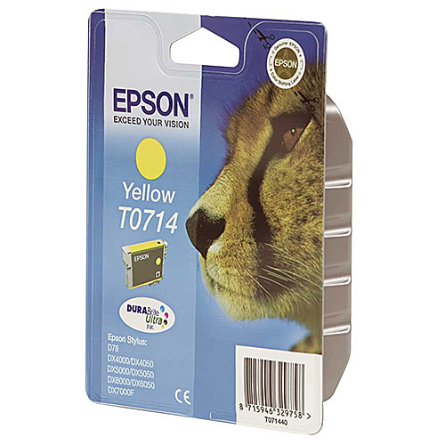 Original Yellow Ink Cartridge Epson T0714 - Ecomelani