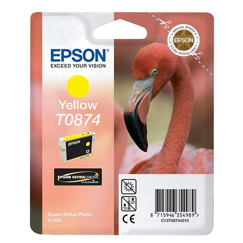 Original Yellow Ink Cartridge Epson T0874 - Ecomelani