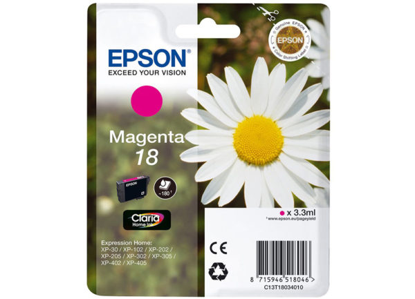 Original Magenta Ink Cartridge Epson T1803 - Ecomelani