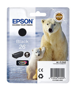 Original Black Ink Cartridge Epson T2601 - Ecomelani