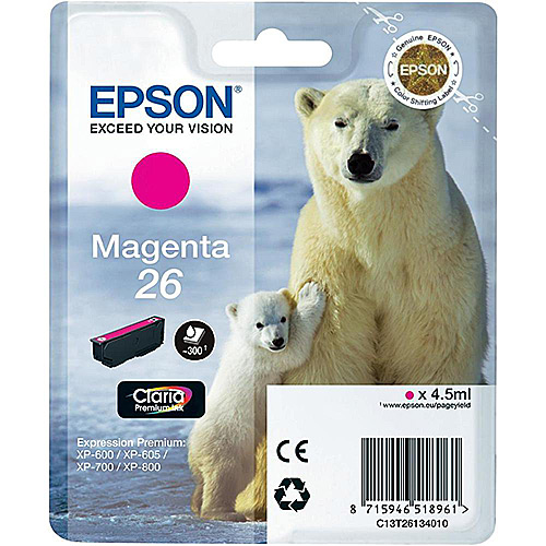 Original Magenta Ink Cartridge Epson T2613 - Ecomelani