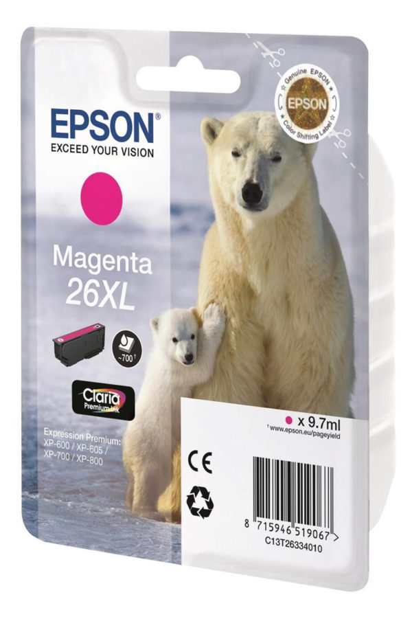 Original Magenta Ink Cartridge Epson T2633 - Ecomelani