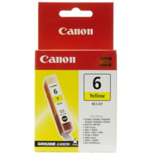 Original Yellow Ink Cartridge Canon BCI-6Y (BCI-6Y) - Ecomelani