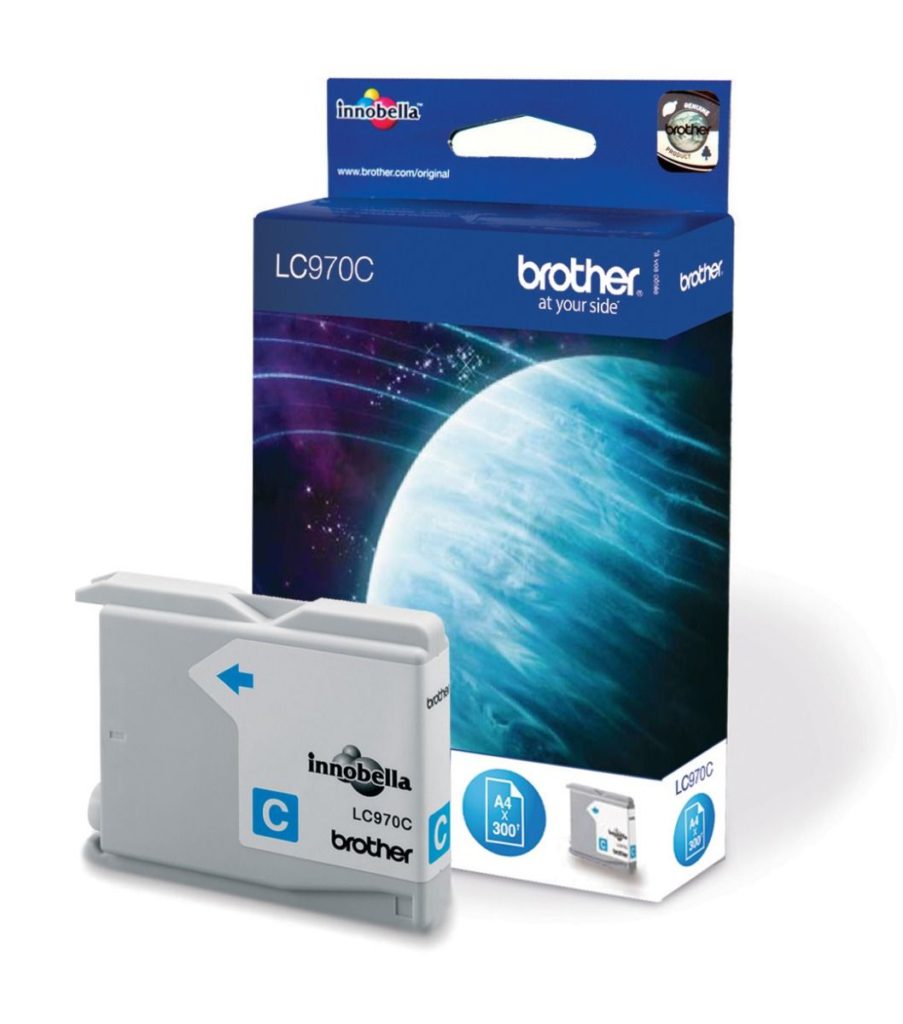 Original Cyan Ink Cartridge Brother LC970C - Ecomelani